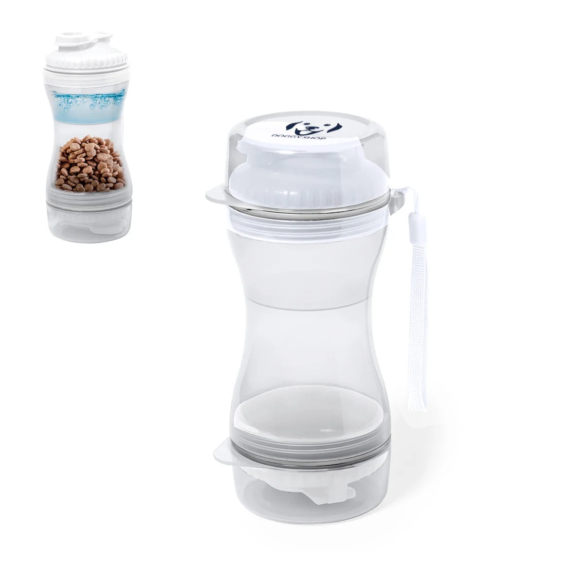 Combination bottle for food and water